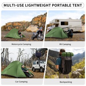 Naturehike Cloud-Up 2 Person Tent Lightweight Backpacking Tent with Footprint - Free Standing Ultralight Camping Hiking Backpack Tents Two Person Tent