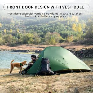 Naturehike Cloud-Up 2 Person Tent Lightweight Backpacking Tent with Footprint - Free Standing Ultralight Camping Hiking Backpack Tents Two Person Tent