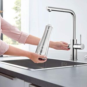 GROHE 31608002 Blue Professional Kitchen Faucet Starter Kit, Starlight Chrome