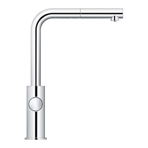 GROHE 31608002 Blue Professional Kitchen Faucet Starter Kit, Starlight Chrome