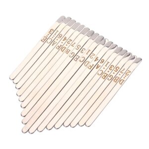 1 Set Thumb Piano Keys Thumb Piano 17 Keys Parts Accessories Kalimba Note Keys Thumb Piano Replacement Keys 17 Key Replacement Kit Kalimba Parts The Piano Music Making Tools