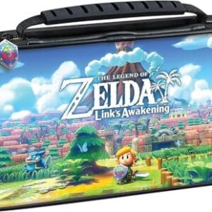 Game Traveler Zelda Nintendo Switch Case - Switch Carry Case for Switch OLED, Switch and Switch Lite, Hard Portable Travel Case, Adjustable Viewing Stand & Bonus Game Cases, Deluxe Carry Handle