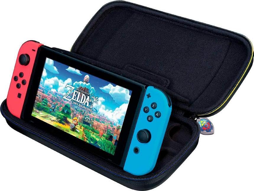 Game Traveler Zelda Nintendo Switch Case - Switch Carry Case for Switch OLED, Switch and Switch Lite, Hard Portable Travel Case, Adjustable Viewing Stand & Bonus Game Cases, Deluxe Carry Handle