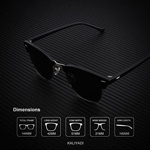 KALIYADI Unisex Polarized Retro Classic Trendy Stylish Sunglasses for Men Women Driving Sun glasses UV Blocking