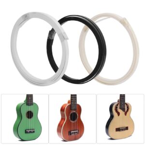 3Pcs Guitar Binding Purfling Strips,Binding Purfling Strips Trim for Acoustic Guitars & Classic Guitars