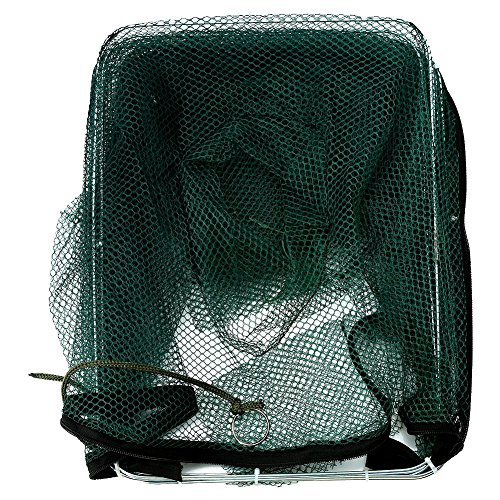 Automatic Fishing Trap Net Nylon Foldable Fishing Bait Trap Fishing Gear for Crab Minnow Shrimp(6 Hole)