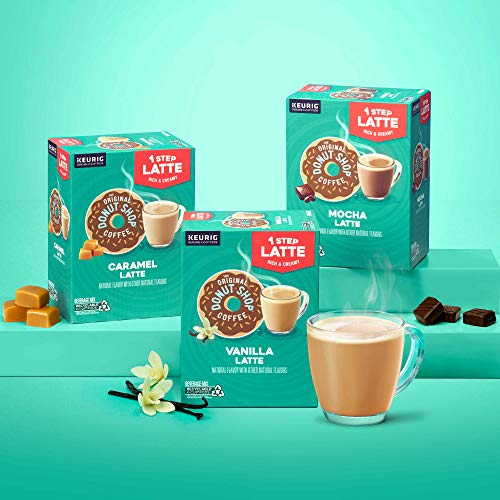 The Original Donut Shop Mocha Latte, Single Serve Coffee K-Cup Pod, Flavored Coffee, 60 Count (6 Packs of 10)