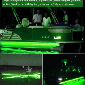 Seaponer Pontoon Boat Light, Marine Led Light Strip for Duck Jon Bass Sailboat Kayak Flex Lighting for Boat Deck Accent Courtesy Interior Lights Fishing, Green,12v, 5m(16.4ft)