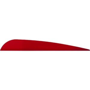 aae cavalier trad40rd50 trad red 4" archery arrow vane 50 pack