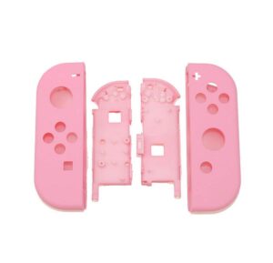 l r full housing shell case cover with frame colour replacement for nintendo switch ns joy-con controller (pink)