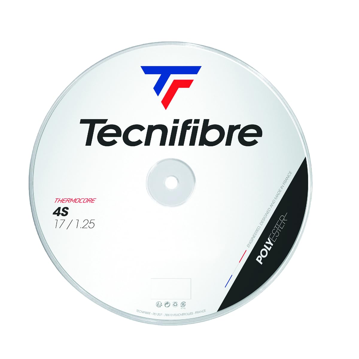 Tecnifibre Black Code 4S Tennis String Reel (16G Black)