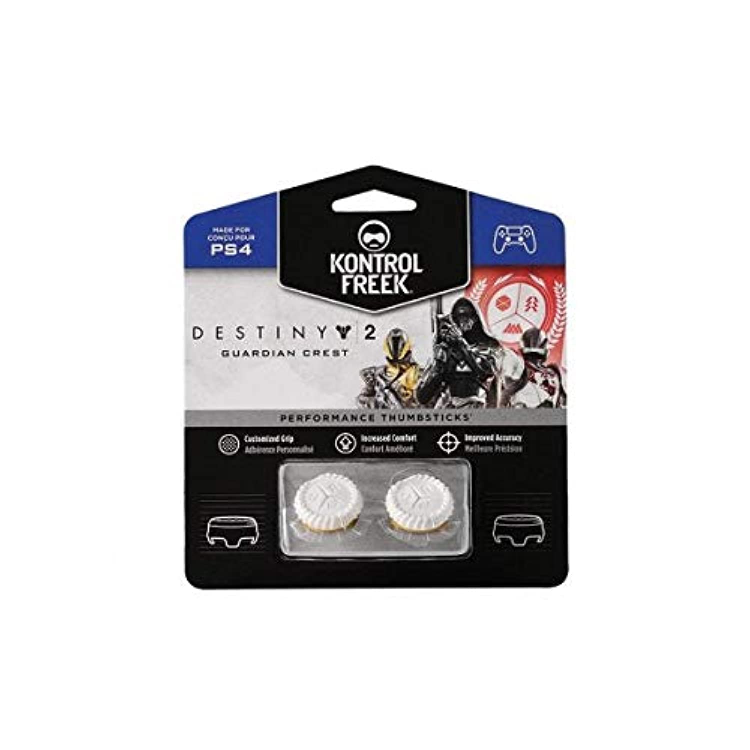 Sage Controller Kontrol-Freek. FPS Freek Destiny Guardian Crest for Playstation 4 (PS4 , PS5) Controller. Mid Rise (New Packaging)