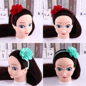 XIMA 10pcs Chiffon Flower Girls Headbands for Kids Children Teens toddlers Hair Accessories…