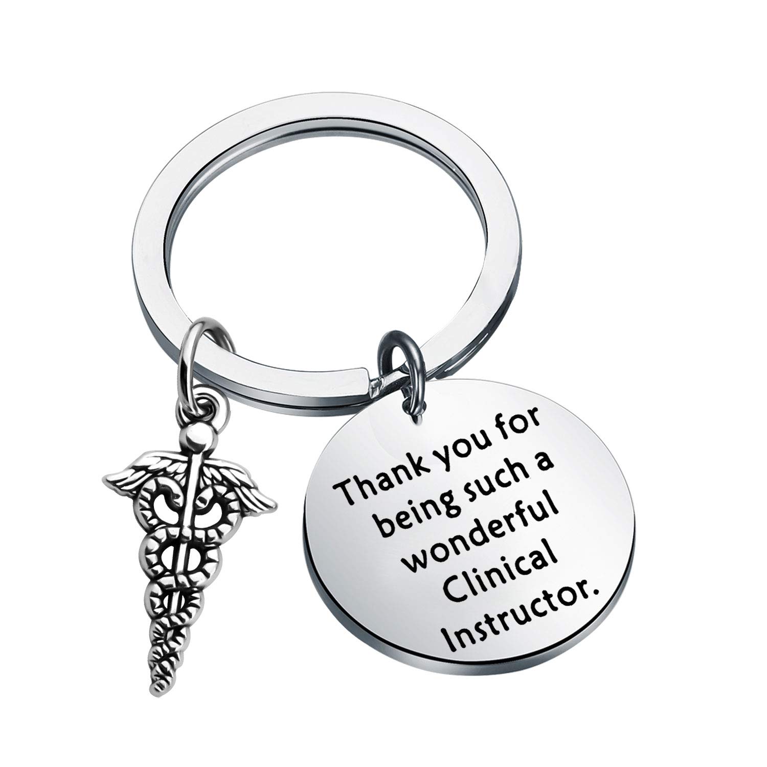 BAUNA Nursing Instructor Key Ring Idea for Nurse Clinical Instructor Keychain