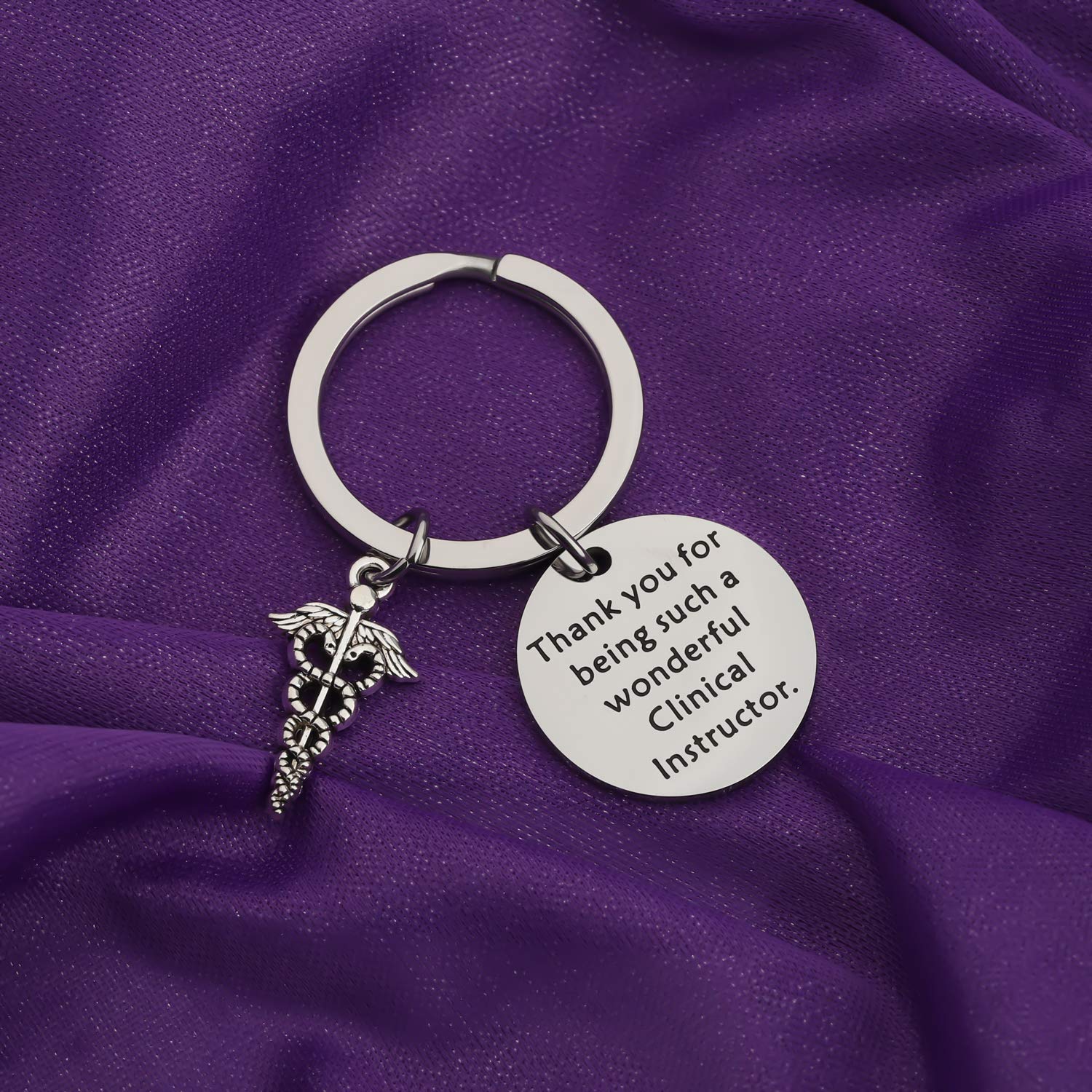 BAUNA Nursing Instructor Key Ring Idea for Nurse Clinical Instructor Keychain