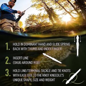 KNOT KNEEDLE - Designed to Tie Your Knots with Ease and Keep You Fishing Longer (Single)