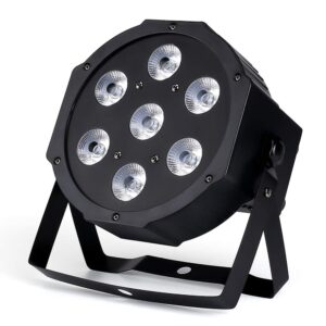 stage lights 7x18w uplights with strict testing 6in1 rgbwa uv led par lights sound activated dmx512 control bright dj par light for stage party club disco wedding events