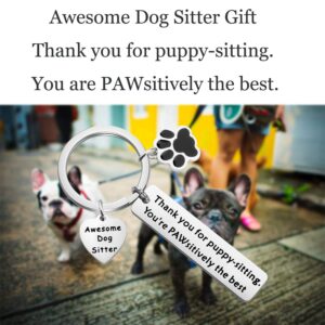 Lywjyb Birdgot Dog Walker Gift Dog Sitter Thank You Gift Dog Sitter Keychain