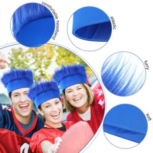 WILLBOND 3 Pack Blue Hairy Headband Troll Hair Headband Halloween Costume Party Accessory