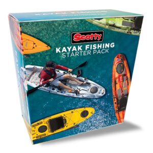 scotty kayak fishing starter pack, multi, one size, black