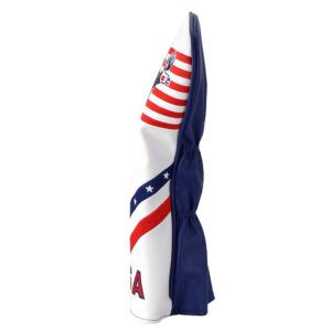 PLUSKER Golf Club Head Cover USA Flag and Eagle Pattern for Driver Patriotic Headcover