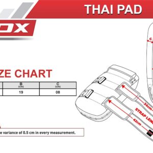 RDX MMA Thai Pad for Target Training, Convex Skin Leather Curved Kickboxing Strike Shield, Coaching Boxing, Muay Thai, Martial Arts, Karate, Taekwondo, Punching