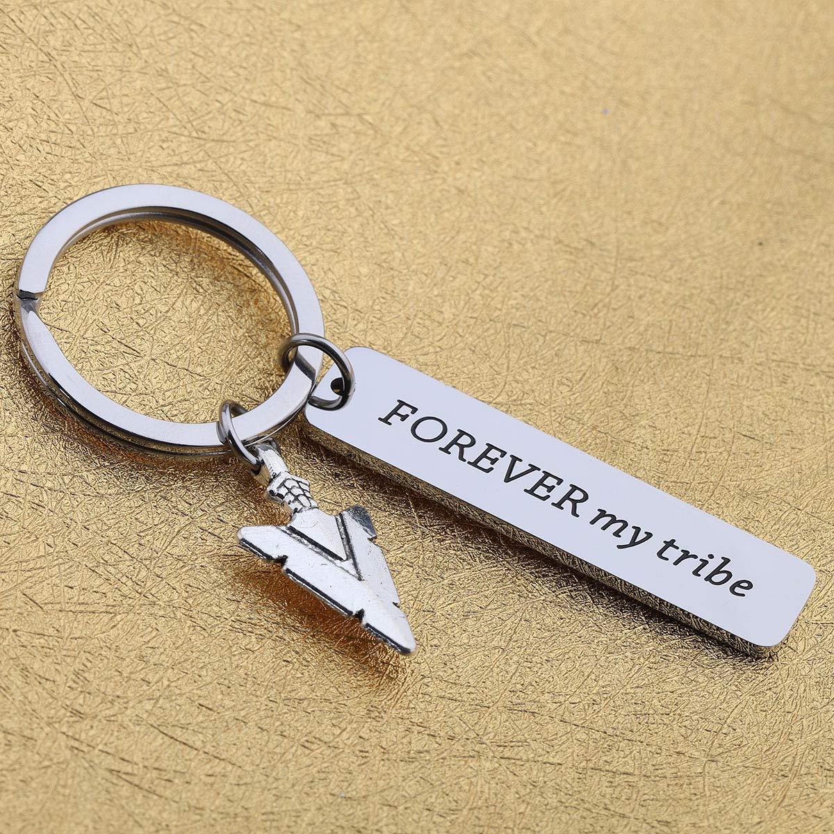 FOTAP Tribe Gifts Forever My Tribe Keychain Best Friend Sister Wedding Gift Bride Tribe Jewelry Gifts for Her (My Tribe Keychain)