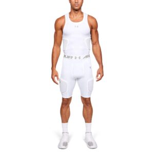 Under Armour Gameday Armour 3-Pad Short Bball-WHT,LG