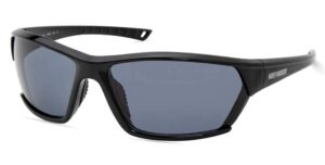 harley-davidson men's contemporary rectangular sunglasses, black, 69-16-130