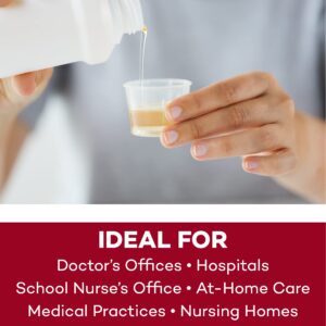 Dealmed Medicine Cups – 200 Medicine Measuring Cups, Graduated, 1oz Disposable Plastic Medicine Cups, Ideal for Doctor's Offices, School Nurse's, Hospitals, at Home and More