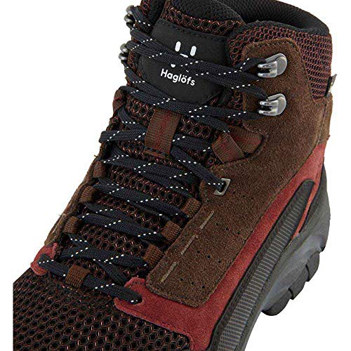 Haglofs Skuta Mid Proof Eco Women's Waterproof Walking Boots - SS23-8.5 - Red Maroon Red Barque 4gx