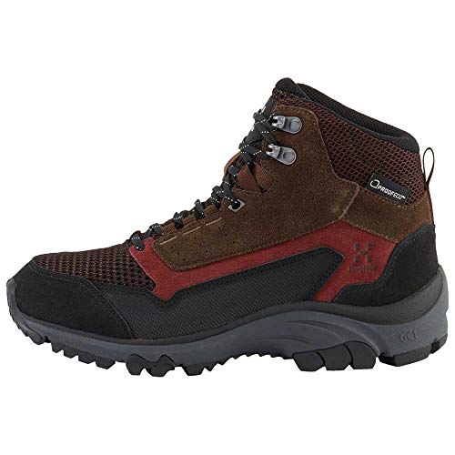 Haglofs Skuta Mid Proof Eco Women's Waterproof Walking Boots - SS23-8.5 - Red Maroon Red Barque 4gx