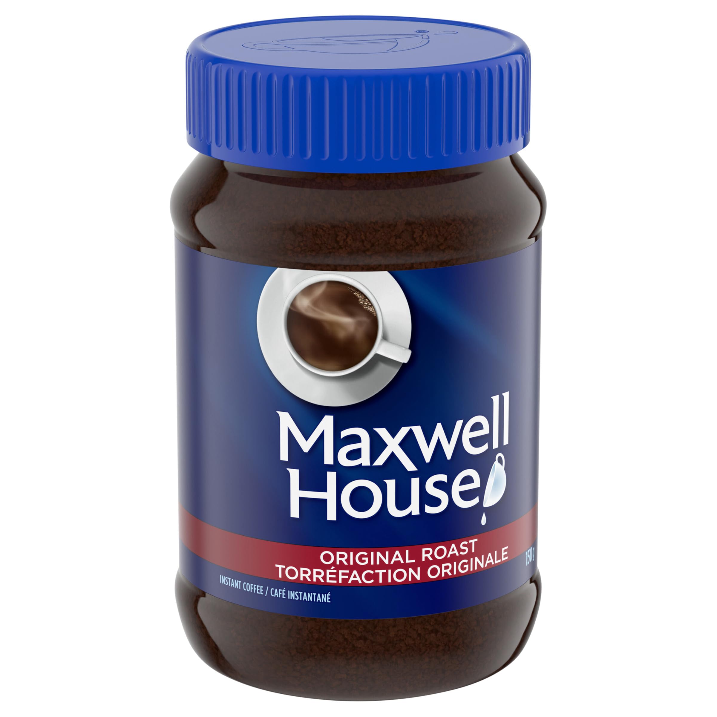 Maxwell House Original Roast Instant Coffee, 150g/5.3 oz., (Pack of 12) {Imported from Canada}