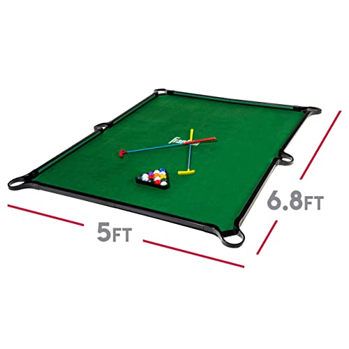 Franklin Sports Billiards Mini Putt Golf - Mini Golf + Pool Combo Game - Fun Indoor + Outdoor Family Game for Kids + Adults - Solo + Multiplayer Game