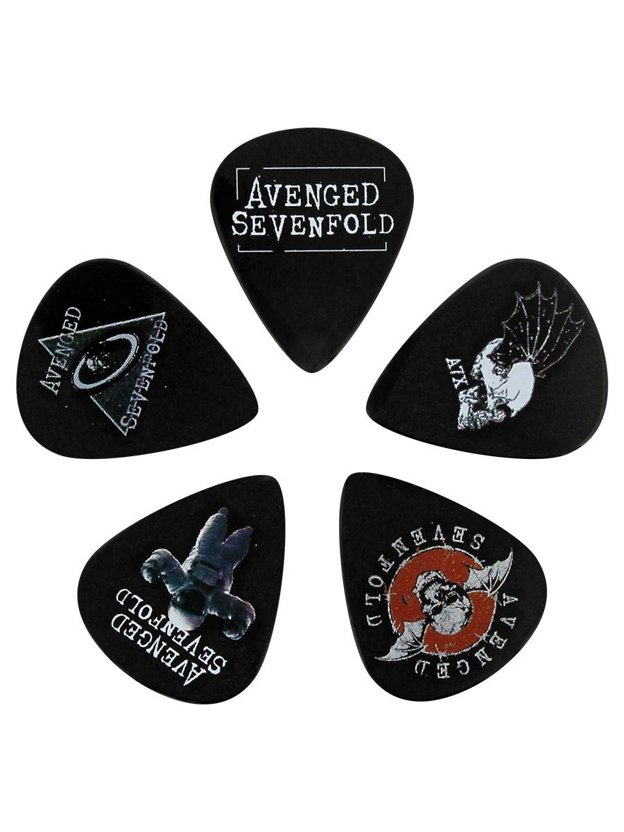 Avenged Sevenfold Plectrum The Stage Set of 5 Multicolours