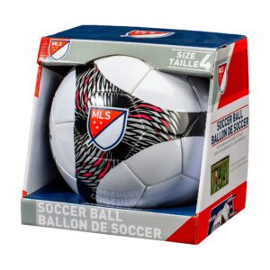 Franklin Sports MLS Pro Vent Soccer Ball - Official Size Soccer Ball - Soft Cover - Official Size and Weight Soccer Ball - Air Pump Included