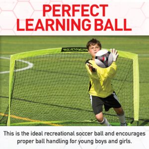 Franklin Sports MLS Pro Vent Soccer Ball - Official Size Soccer Ball - Soft Cover - Official Size and Weight Soccer Ball - Air Pump Included