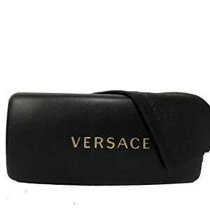 Versace VE4361 MEDUSA Rectangular GB1/87 53M Black/Grey Sunglasses For Men For women+ BUNDLE With Designer iWear Eyewear Kit