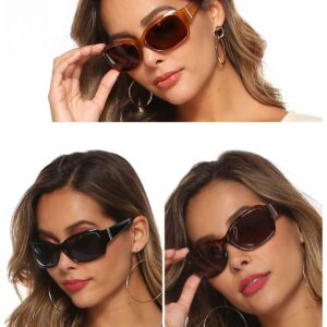 FEISEDY Classic Oversized Polarized Sunglasses Women Wrap Square Shades B2504