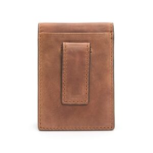 Frye mens Holden Folded Case Credit Card Holder, Whiskey, One Size US