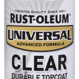 Rust-Oleum 302110 Universal All Surface Clear Topcoat Spray, 11 oz, High Gloss Clear