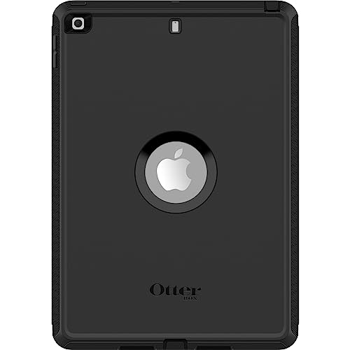 OtterBox Defender Series Case for iPad 7th, 8th & 9th Gen (10.2" Display - 2019, 2020 & 2021 version) - BLACK, Rugged, Durable, Multi-Layer Protection