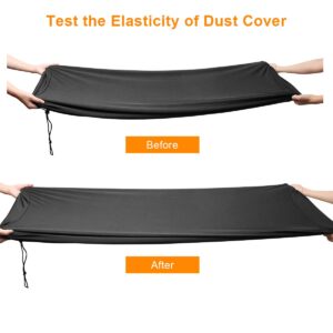 Piano Keyboard Dust Cover For 61/76/88 Keys- Electric/Digital Piano Stretchable Protective Keyboard Cover, Elastic Cord Locking Clasp, Machine Washable (61-76 Keys)