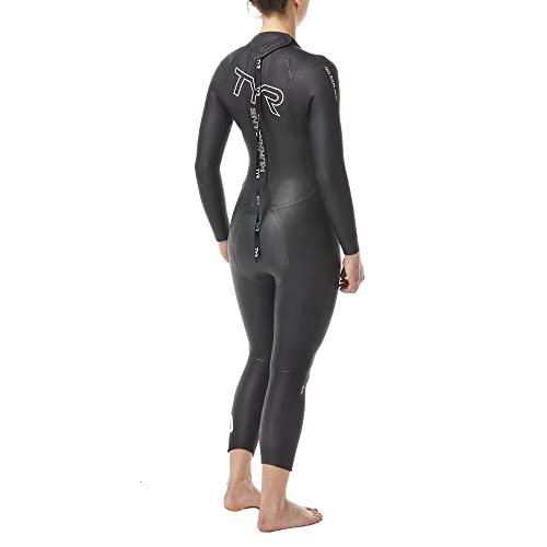 TYR womens Tyr Women's Hurricane Wetsuit Cat 1 Swimsuit, Black, Small