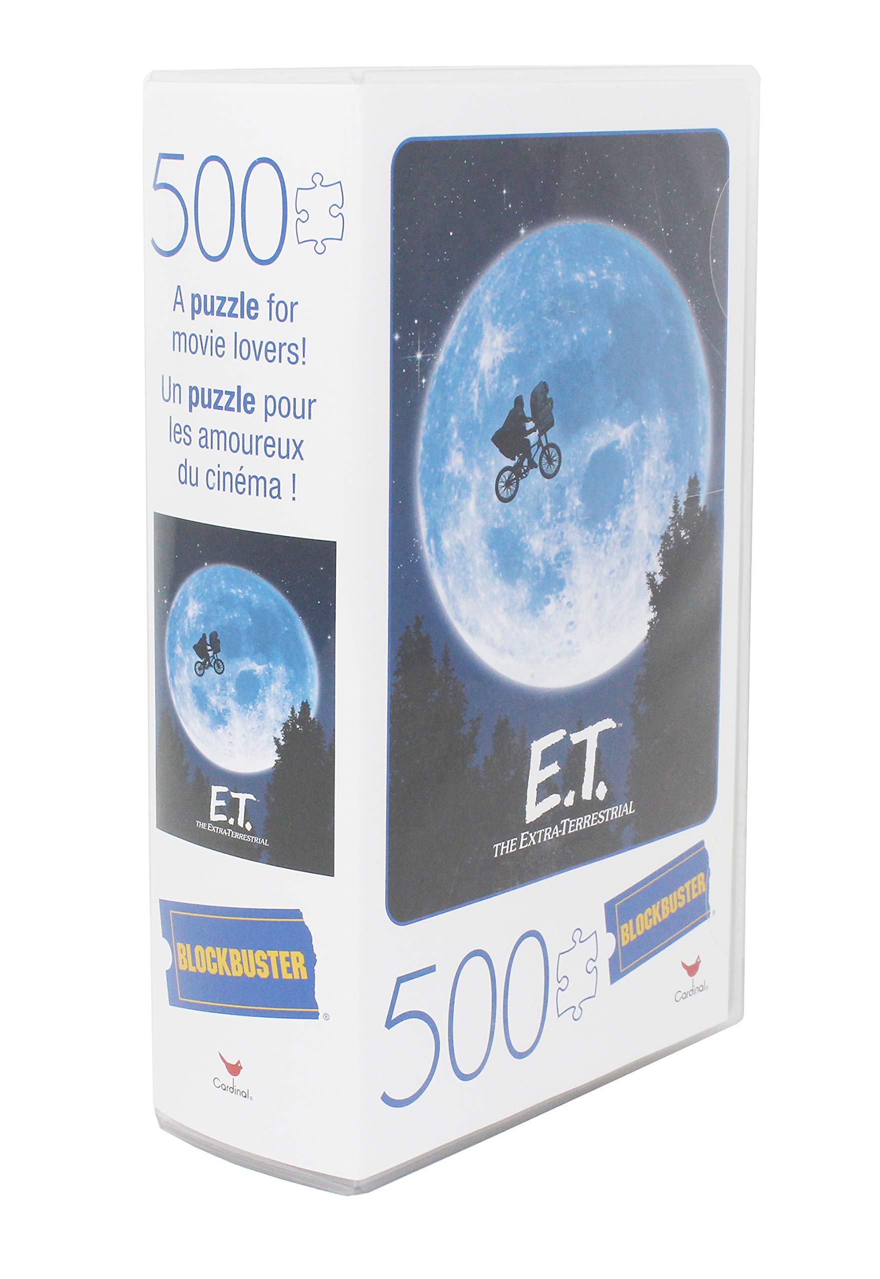 E.T. The Extra-Terrestrial Movie 500-Piece Puzzle in Plastic Retro Blockbuster VHS Video Case