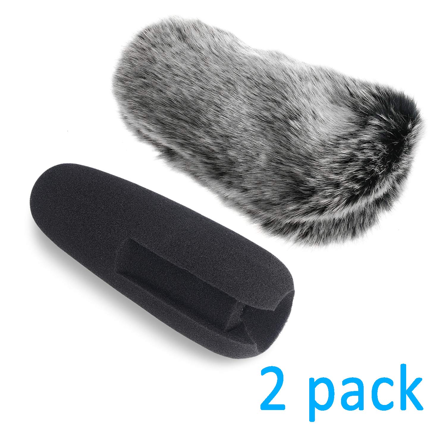 Microphone DeadCat for Rode VideoMic Pro+ On-Camera Microphone. Bestshoot Windscreen Blocker Protection Cover Furry Microphone DeadCat for Rode VideoMic Pro+ On-Camera Microphone (2 Pack)