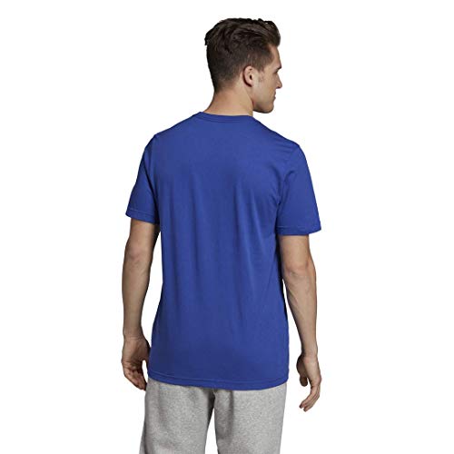 adidas Men's Linear Brush Tee Active Blue X-Small