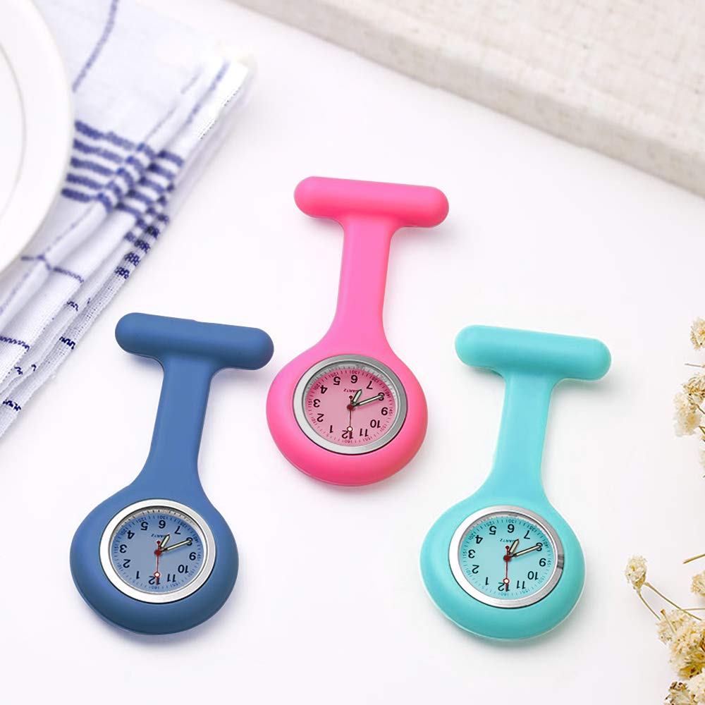 Groupcow 5pcs Silicone Nurses Watch (Practical Colour)