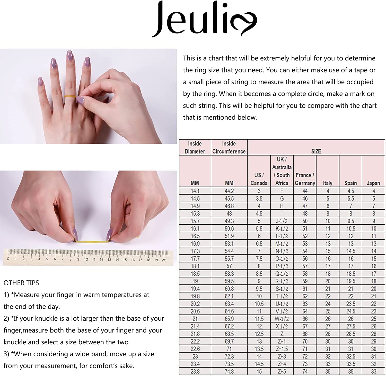 Jeulia 4 Carat Leaf Rings for Women 925 Sterling Silver 18 K Rose Gold Plated Round Cut Engagement Ring Set White Diamond Halo Cubic Zirconia Wedding band CZ Solitaire Anniversary Promise Rings (9)