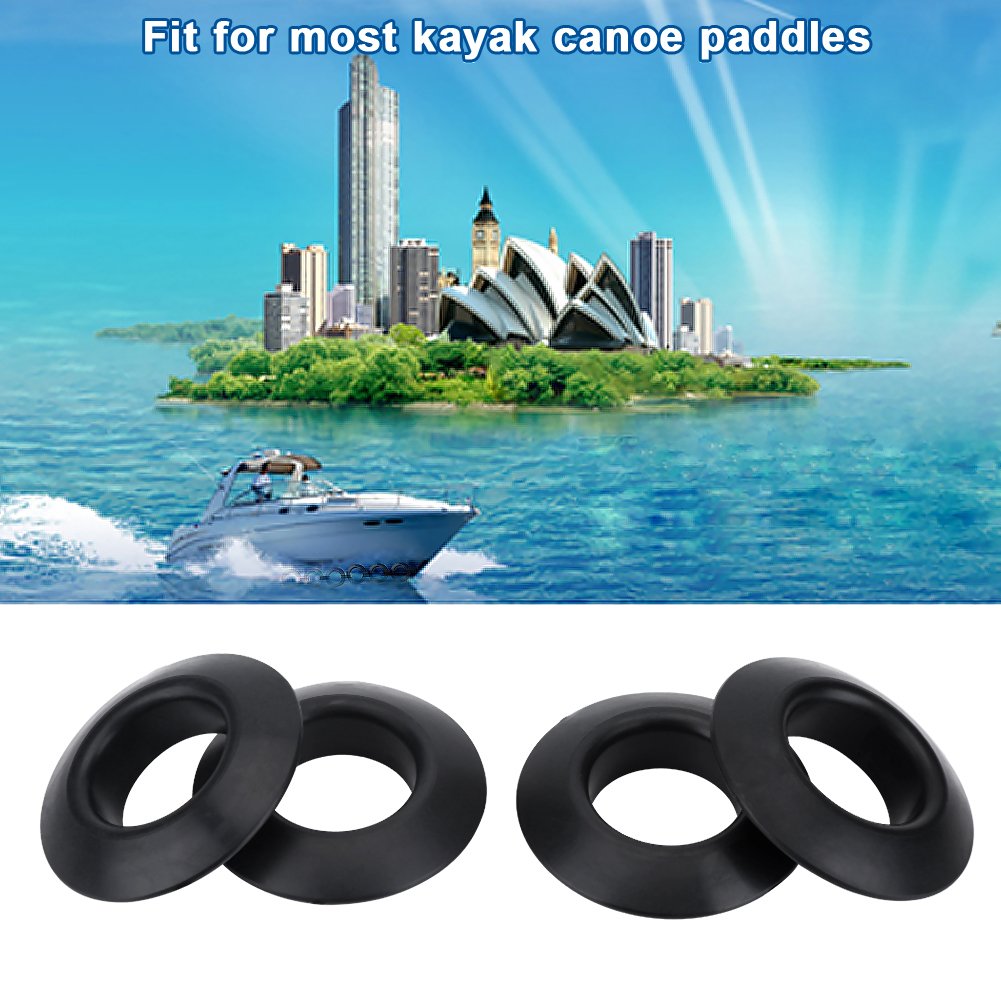 VGEBY1 Drip Rings, 4Pcs Rubber Elastic Paddle Drip Rings for Kayak Canoe Rafting Paddles Shaft